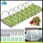 Dành cho vòng làm vườn rau ngoài trời 30 chiếc, khung nhà kính 2,4m có kẹp gia cố, cho giường nâng để hỗ trợ lưới