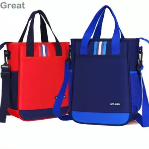 Túi đi học Tote TUYỆT VỜI, Túi hướng dẫn đồ dùng học tập A4, Túi lưu trữ nghệ thuật dung lượng lớn bằng vải Canvas đa chức năng