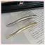 JRP 11cm Một Từ Kẹp Tóc Nữ Kim Loại Dải Vàng Dài Barrettes Kẹp Tóc Vintage Kẹp Tóc Tự Động Mịn Mùa Xuân Kẹp Hairgrip JRP