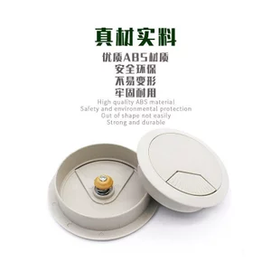 Jinyagu Máy Tính Để Bàn Hộp Cáp Mở Lỗ 50 53 60 Màu Xám Hộp Cáp Bao Nhựa Để Bàn Hộp Cáp XFIO