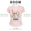BOOM Áo Baby Tee Nữ Cotton Ôm Body-Áo Thun Ngắn Tay Y2K In Hình PhongCách Mùa Hè, Cổ Tròn Hàng Đầucách hàn quốc phong243