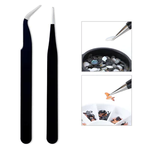 Nhíp Gắp Nail Thép Không Gỉ Đầu Cong Nhíp Làm Móng Đa Năng Độ Chính Xác Cao Gắp Đá Tinh Xảo Cho Khách Sạn Salon Chuyên Nghiệp Cao Cấp