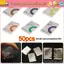 ORDOBOX 50 Chiếc Photocard Phim Bảo Vệ Ba Chiều, 3 Inch Văn Phòng Phẩm Tay Áo Thẻ Kpop, Album Chất Kết Dính Thẻ Trò Chơi