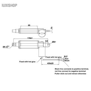Iuxishop Thiết bị truyền động tuyến tính siêu nhỏ YWBL-WH Chuyển động nhỏ bằng kính thiên văn 30N cho thang máy mở cửa sổ