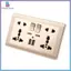 < beartwo > Wall Power Soet Universal 5 lỗ 2.1A Cổng sạc USB kép Soet Mới