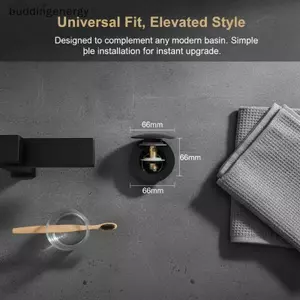 {BUDDI} Nắp cắm bồn rửa chất thải lưu vực Chrome 66mm Cli Cla Nút nhấn thay thế cho phòng tắm gia đình Sửa chữa DIY {buddingenergy}