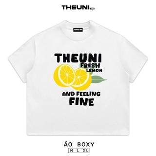 {HOẢ TỐC} Áo Thun Trắng Boxy Mùa Hè Trái Cây Nhiệt Đới 3 100% Cotton 250gsm Năng Động Trẻ Trung [BST HÈ 2025]