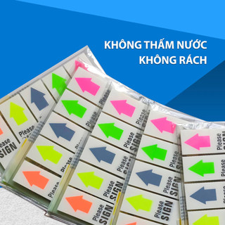 Giấy Note Please Sign Pronoti 45649 Nhựa 5 Màu – Giấy Nhớ Chỉ Mục Đánh Dấu Vị Trí Ký Tên Tiện Lợi