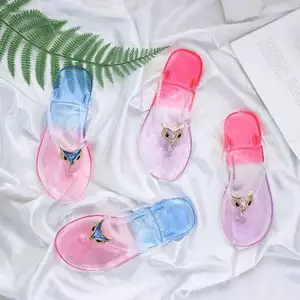 Flip-Flops Nữ Mùa Hè Pha Lê Trong Suốt Thời Trang Học Sinh Phiên Bản Hàn Quốc Bên Ngoài Mặc Khử Mùi Chống Trơn Trượt F