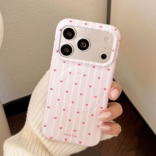 [Sheren] Ốp điện thoại sọc phong cách Hàn Quốc Thích hợp cho i17 16 15 14 13 12 11 pro max Vỏ bảo vệ chống sốc