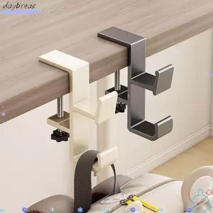 Giá đỡ bên bàn làm việc DAYBREAK, Móc treo hợp kim nhôm không đục lỗ, Giá đỡ túi xách đa chức năng có thể tháo rời di động
