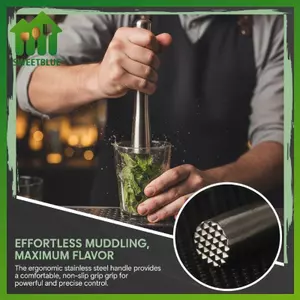 SWEET 2in1 Máy Nghiền Đá Khuấy Cotail Muddler Trộn Sti Barware Cho DIY Đồ Uống Dự Tiệc Tại Nhà n