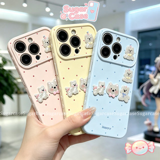 Ốp Lưng Cho IPhone 15 11 17 13 12 16 14 Pro Max AIR 16 7 8 15 14 Plus XR Bìa mềm búp bê Happy Puppy 3D