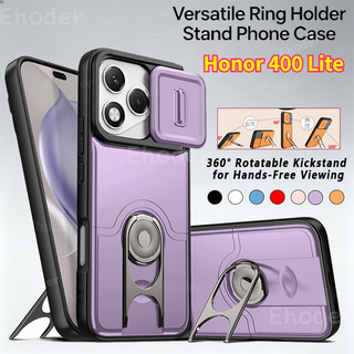 Vỏ cửa sổ đẩy chống sốc cho Honor 400 Lite 4G 5G 2026 Vỏ từ tính sang trọng cho Honor400Lite 400Lite 360° Ốp điện thoại bảo vệ giá đỡ có thể xoay được