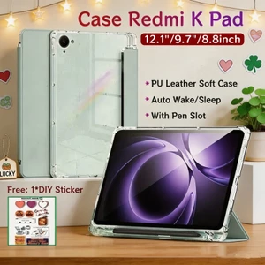 Ốp lưng Redmi K Pad 8.8 inch có khe cắm bút Vỏ bảo vệ tự động đánh thức Xiaomi Redmi Pad 2 9.7 inch có mặt sau trong suốt Redmi Pad 2 Pro / Redmi Pad 2 11 inch