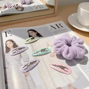 AqToCna Ngọt Ren Hoa Kẹp Tóc Cho Trẻ Em Nhiều Màu Sắc BB Móng Vuốt Phong Cách Hàn Quốc Nổ Chân Dễ Thương Bé Gái Phụ Kiện Tặng AqToCna