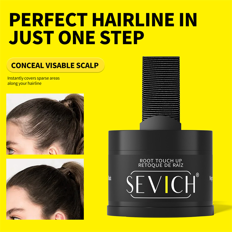 SEVICH Root Touch up Refill Thay thế Hairline Retouch Repair Hair Shadow Powder Bộ 3 món