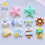 Set Charm Gắn Dép Hành Trình Đại Dương Sao Biển Kem Vàng Tàu Buồm Bãi Biển Nhiệt Đới Resin Cute 🌞⭐⛵🌴