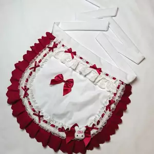 Mới Gothic Gothic Người Giúp Việc Tạp Dề Ren Tình Yêu Công Chúa Mềm Mại Em Gái Váy Dễ Thương Bust Tạp Dề Nhỏ