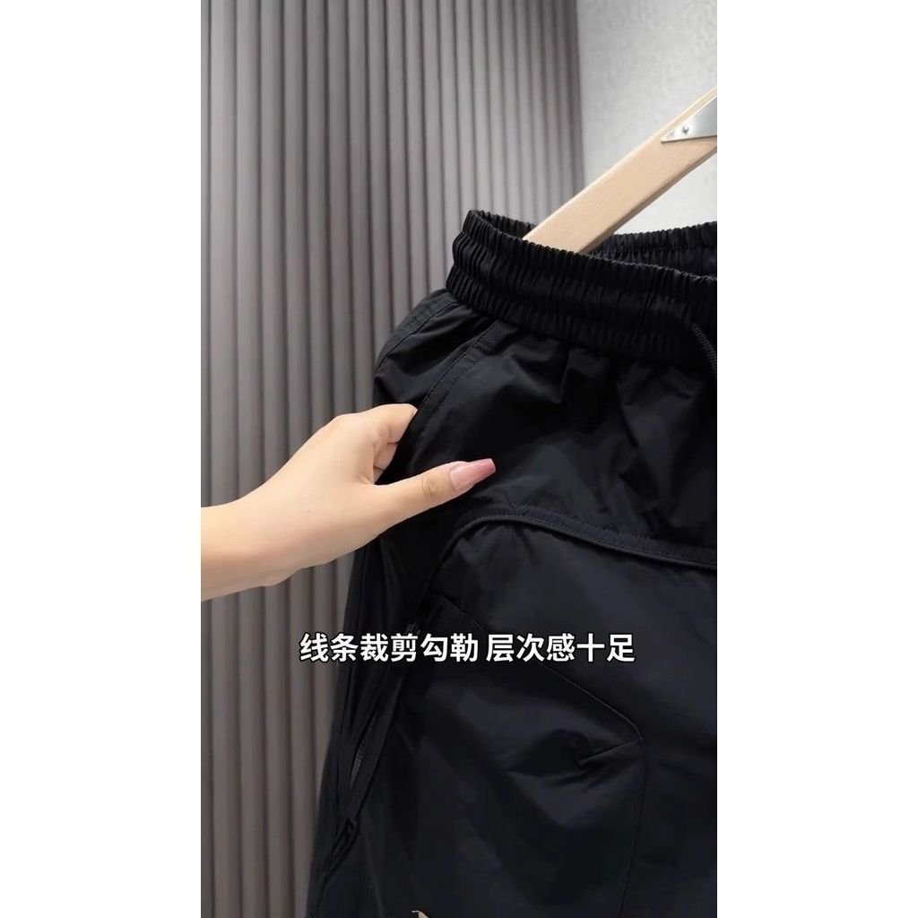 Quần short công sở phong cách Mỹ thời trang mùa hè quần short khô nhanh dành cho nam, mát mẻ và sành điệu, thích hợp cho bãi biển ngoài trời, quần short thể thao thông thường, thoáng khí MZ9P
