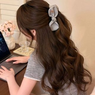 Ngọt Chấm Bi Thỏ Nơ Chuối Kẹp Tóc Nữ