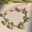 PNPIA- Vintage Thiết Kế Pháp Mori Lily Của Thung Lũng Ngọc Trai Vòng Tay Handmade Trang Sức Thời Trang Rừng Series Vòng Tay Nữ Trang Sức