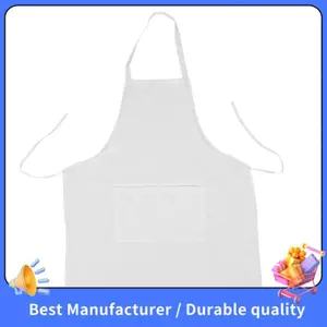 Nhà hàng bếp nấu tạp dề 73 x 58 cm (Trắng)