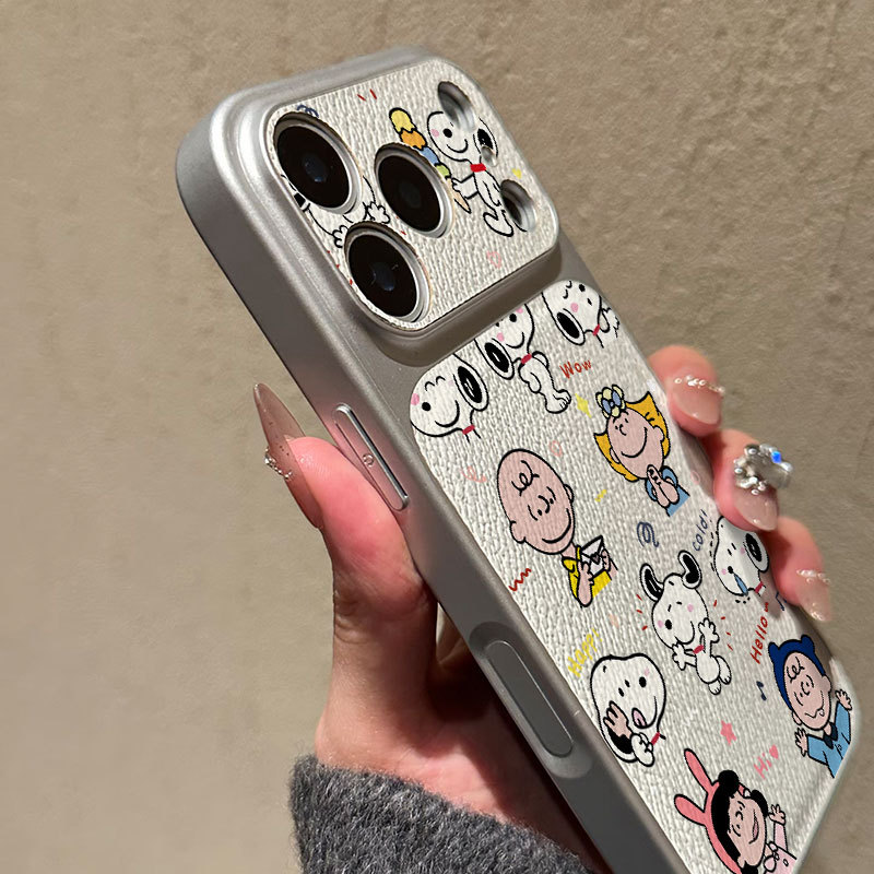 Ốp lưng iPhone họa tiết Snoopy Da mềm bảo vệ camera cao cấp - iPhone 7/8/X/XS/XR/11/12/13/14/15/16/17/Plus/Air/Pro/Max
