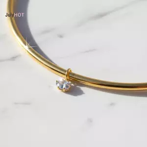 JULYHOT Mặt dây chuyền pha lê hình bầu dục tối giản Nelace Ánh sáng sang trọng Phong cách đơn giản dành cho nữ Staing Quà tặng hàng ngày Massivedeals