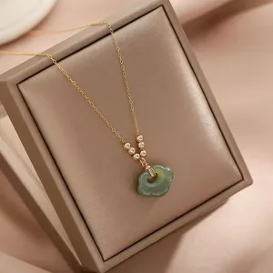 Thời Trang Chuyển Đám Mây Tốt Lành Ruyi Khóa An Toàn Vòng Cổ Nữ Thiết Kế Cao Cấp Vòng Cổ Ánh Sáng Sang Trọng Sang Trọng Sang Trọng Tinh Tế Xương Đòn Dây Chuyền 26.3.22
