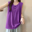 Sang Trọng Phong Cách Phương Tây Giảm Tuổi Phù Hợp Với Áo Vest Không Tay Top 2025 Dopamine Mặc Size Lớn Nữ 5.26