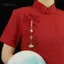 AqToCna Nữ Phong Cách Trung Hoa Sườn Xám Qipao Ve Áo Treo sel Mặt Dây Chuyền Vintage Thổ Cẩm Phong Cách Thanh Lịch Hanfu Phụ Kiện AqToCna
