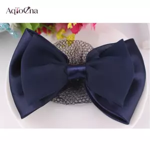 AqToCna Bền Lưới Ngáy Nơ Chi Tiết Pháp Kẹp Tóc Barrette Cho Người Phụ Nữ AqToCna