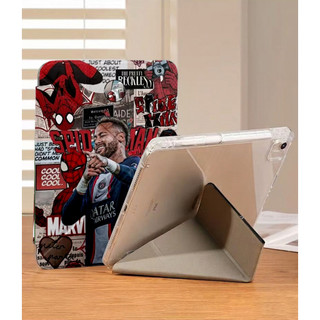 Ốp Lưng Neymar Cho iPad Air 4/5/6/7/8 A16 Pro 11 12.9 Y-fold Spider-Man Cho iPad Gen 12 11 10 9 8 7 6 5 M5