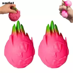 Đồ chơi bóp trái cây rồng SMILE, Thiết kế thực tế Mô phỏng thực phẩm Đồ chơi bóp tăng chậm, Chống căng thẳng Đồ chơi giảm căng thẳng tăng chậm Trang trí bàn làm việc