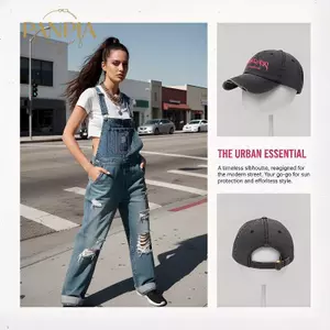 PNPIA- Mũ Bóng Chày Mùa Hè Cho Nam Nữ Rửa Denim Retro Chữ Chống Nắng Mũ Dubill Cho Xe Đạp
