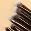 HFSHY 6 Chiếc Mini Du Lịch Bộ Cọ Trang Điểm Có Hộp Di Động Mỹ Phẩm Phấn Nền Blush Trộn Che Khuyết Điểm Bàn Chải Dụng Cụ Trang Điểm VN