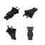 Btsg Bộ Chuyển Đổi Nguồn Dây Phích Cắm US 2 Pin 1-15P Sang IEC 320 C5 C7 Bộ Chuyển Đổi Nguồn Điện