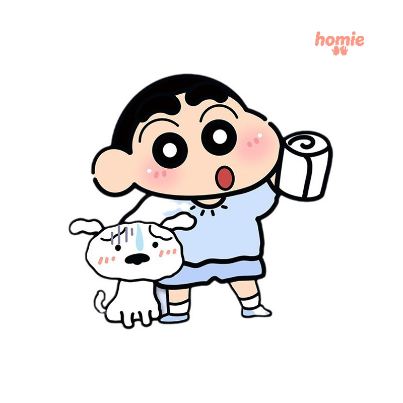 ✨Homie✨Hoạt Hình Dễ Thương Crayon Shin Chan Khử Mùi Miếng Dán Nhà Vệ Sinh Tự Dính Dán Dán Đồ Dùng Phòng Tắm