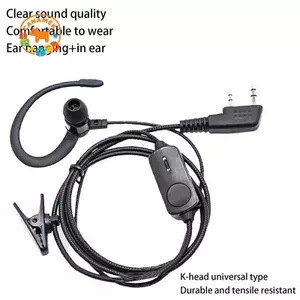 CANAMEK EarHook Tai Nghe Cho BF760 BF996 Bộ Đàm Bộ Đàm Bộ Đàm Tai Nghe Mic K-Plug Có Dây Hai Chiều Ham Radio Tai Nghe CSF