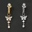 Tweehuj Giả Bụng Bướm Giả Bụng Xuyên Bướm Kẹp Trên rốn Rốn Giả Pircing Bướm Sụn Bông Tai Kẹp Cơ Thể Xuyên Trang Trí VN