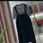 Đầm khí chất khâu hai mảnh giả mùa hè thời trang sọc dáng rộng dáng rộng hơn trông thường ngày