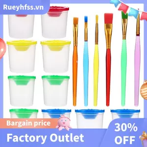 16 Chiếc Bút Rửa Cốc Sơn Trong Suốt Bút Sơn Bàn Chải Tranh Cốc Trong Suốt Bút Sơn Nghệ Thuật Lớp Tranh Sạch Cốc