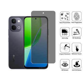 Vivo Y31d Kính cường lực chống gián điệp 2 trong 1 Bảo vệ màn hình riêng tư cho Vivo Y21d Y04 Y29s Y29 Y19s Y100 Y28 Y18 Y38 4G 5G Phim bảo vệ kính chống va đập và ống kính máy ảnh
