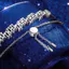 FANCIME "Midnight Sonata" Vòng tay có thể điều chỉnh bằng bạc Sterling rực rỡ