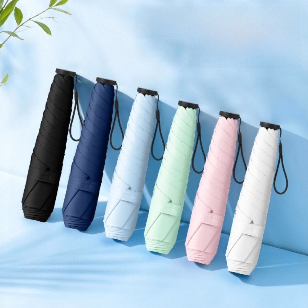 Ô chống nắng bằng tay GAVESTO, Ô dù hai mục đích chống nắng chống tia cực tím, ô đựng bút chì có thể gập lại siêu nhẹ khung 6 ngăn
