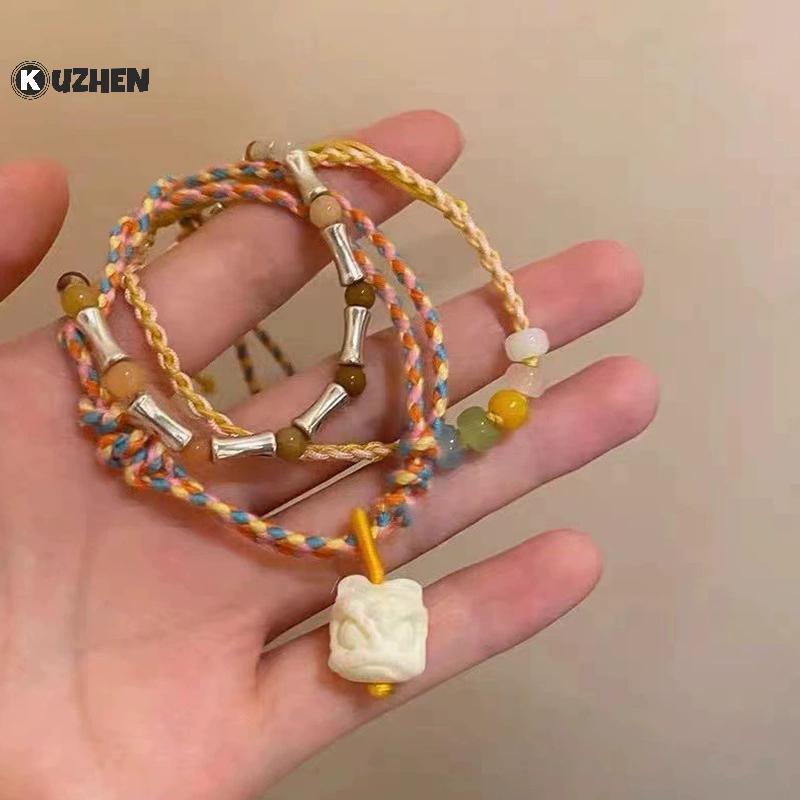 KUZHEN Bohemia Phong Cách Mini Hạt Vòng Tay Nhiều Lớp Màu Sắc Tình Bạn Boho Lắc Tay Quyến Rũ Cặp Đôi Bãi Biển Trang Sức HOT