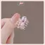 JRP Thời Trang Mini Cua Kim Loại Kẹp Tóc Nhỏ Phụ Kiện Tóc Cho Nữ Cô Gái Hồng Kim Cương Giả Nơ Hoa Tóc Pin Bên Nổ Kẹp JRP