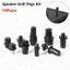 PYCOU 10 Cặp Loa Lưới Tản Nhiệt Chốt Bộ, DIY Vít Kẹp Loa Âm Thanh Khóa, Ổ Cắm Bóng Loại Pin Vỏ Nhựa Khóa Bộ Phần / Bộ Cho Loa