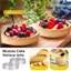 Luckyew 5 Chiếc Tròn Thép Không Gỉ Tart Nhẫn Chịu Nhiệt Đục Lỗ Khuôn DIY Mousse Trái Cây Bánh Tartlet Donut Khuôn Dụng Cụ Nhà Bếp TQ